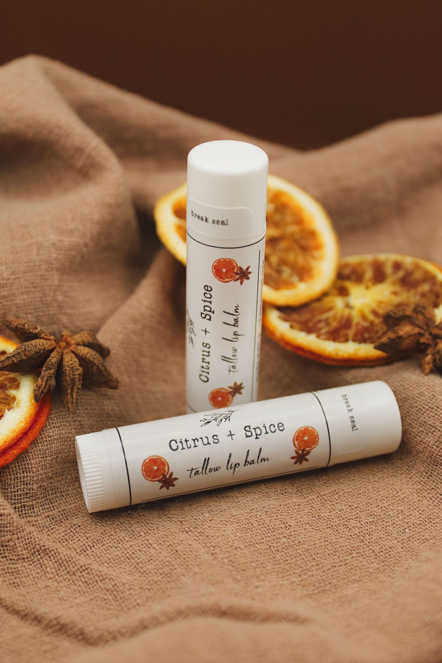 Citrus + Spice Tallow Lip Balm | Seasonal
