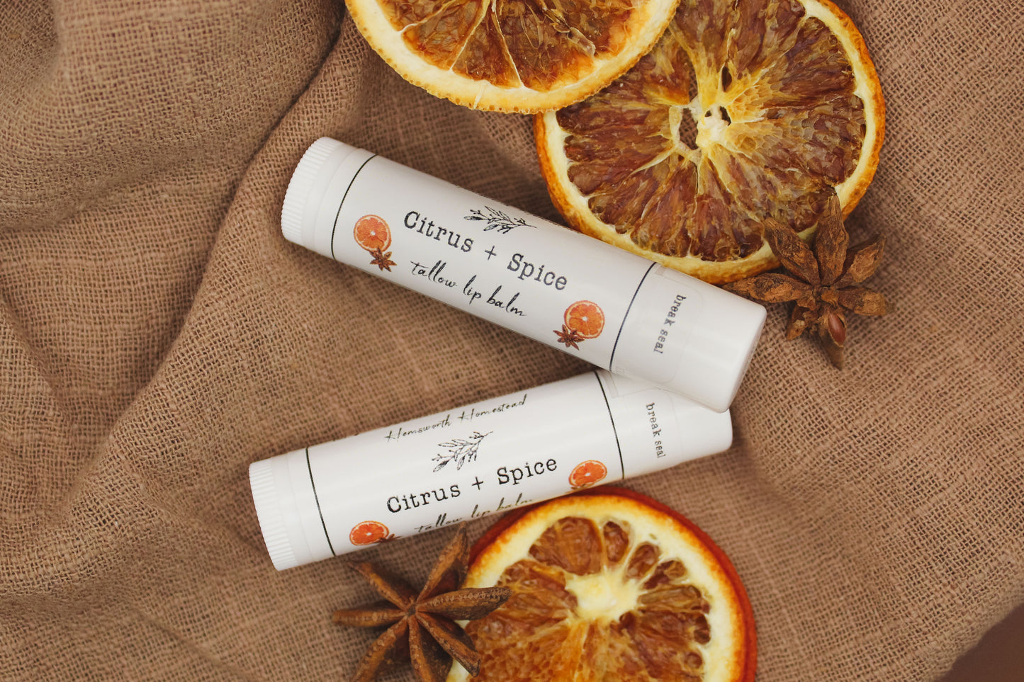 Citrus + Spice Tallow Lip Balm | Seasonal