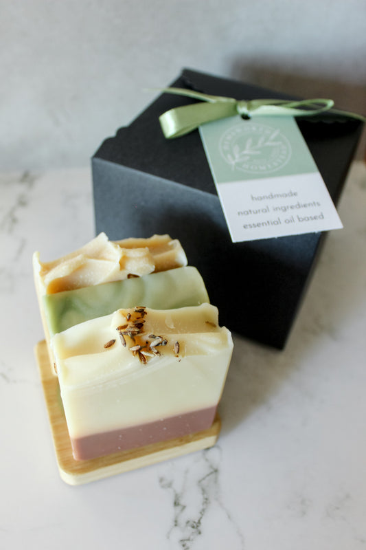 Soap Trio + Dish Gift Set