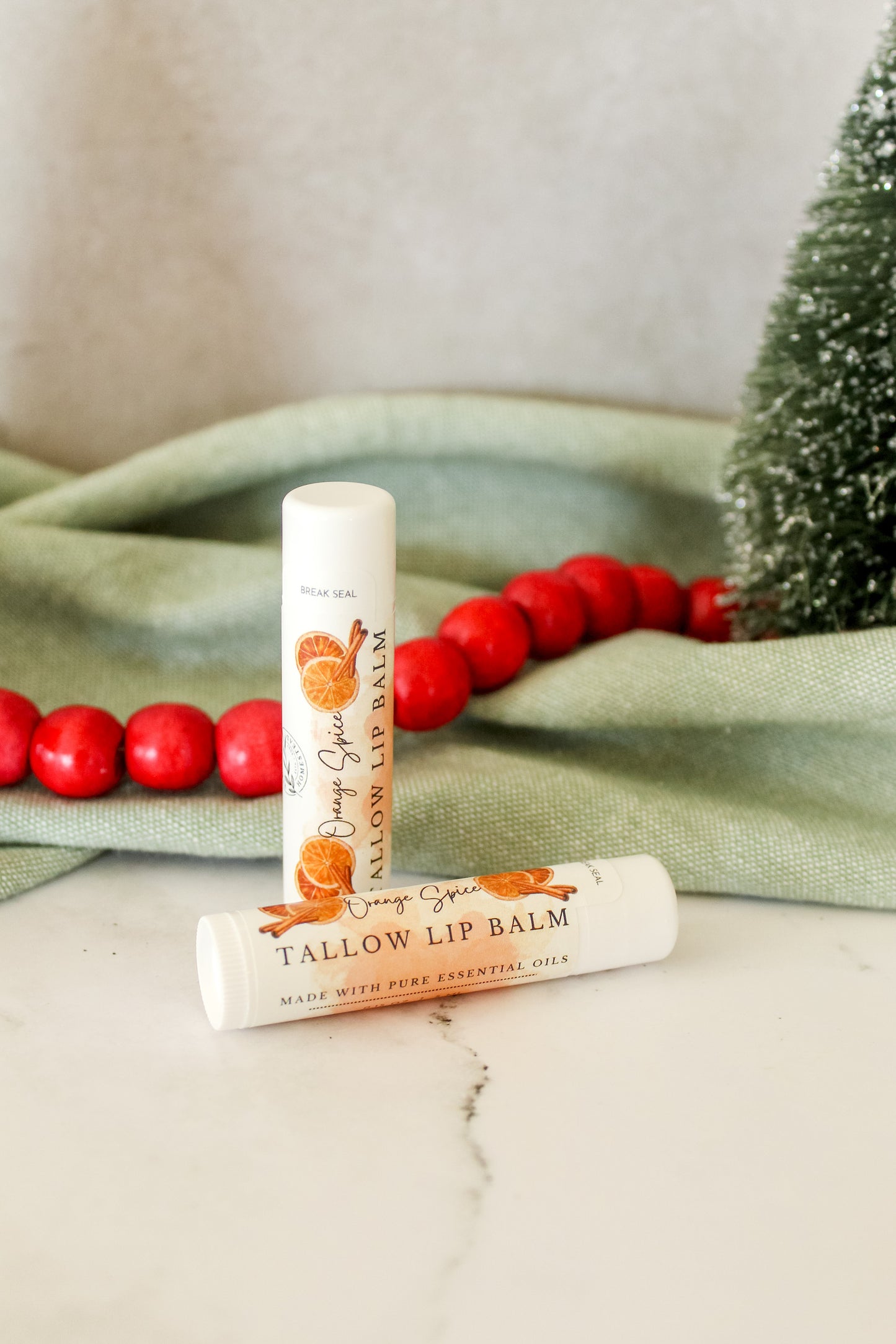 Orange Spice Tallow Lip Balm | Seasonal