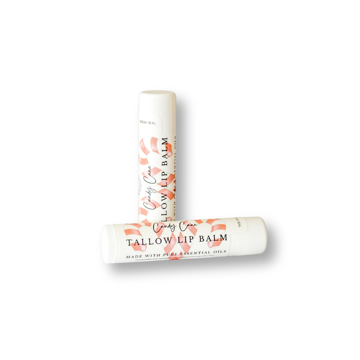 Candy Cane Tallow Lip Balm | Seasonal