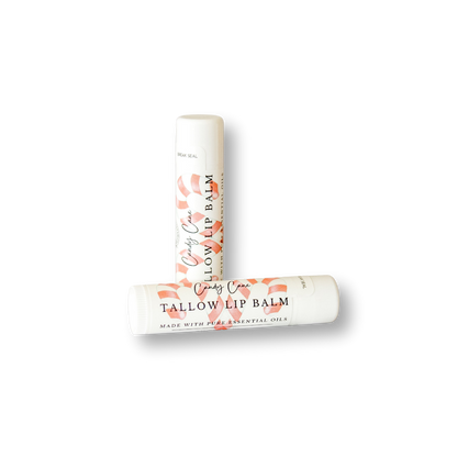 Candy Cane Tallow Lip Balm | Seasonal