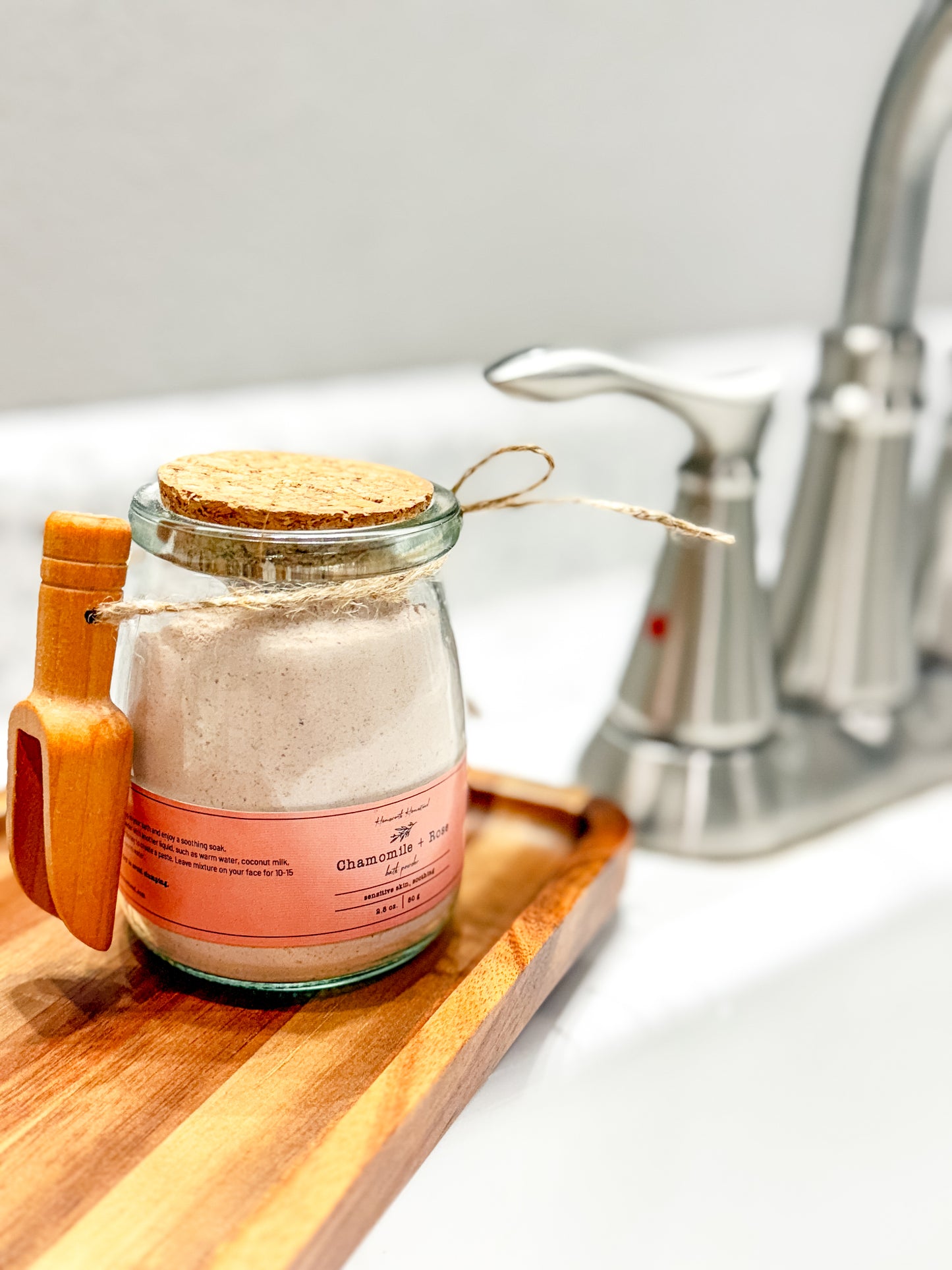 Chamomile + Rose Bath Powder