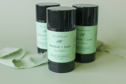 Coconut + Lime Natural Deodorant