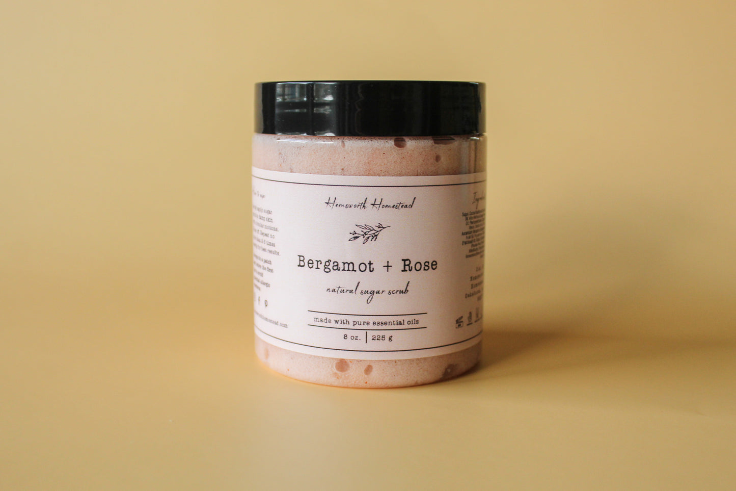 Bergamot + Rose Sugar Scrub