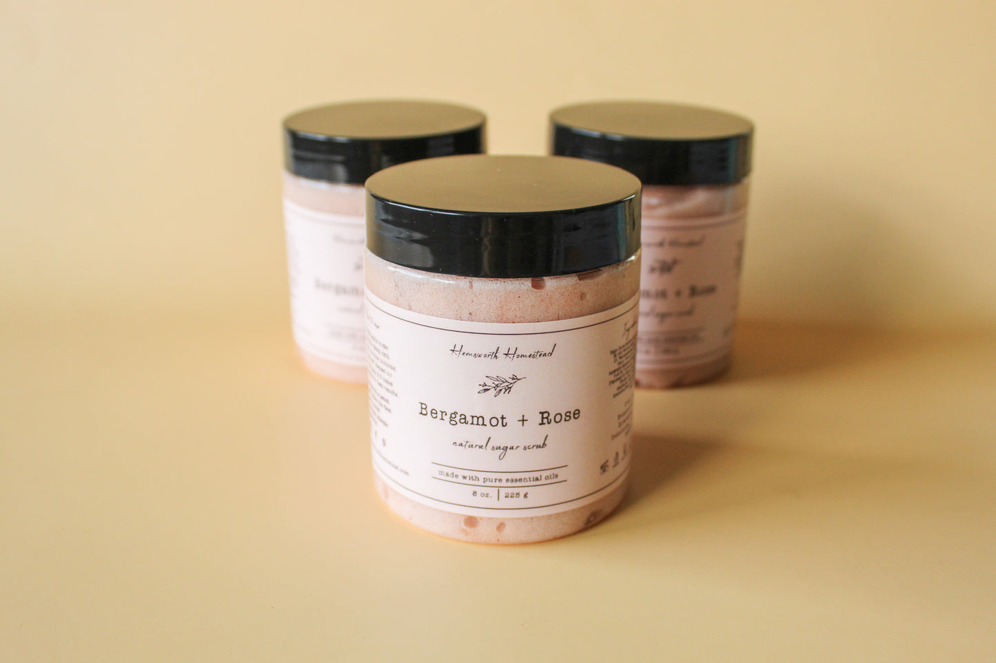 Bergamot + Rose Sugar Scrub