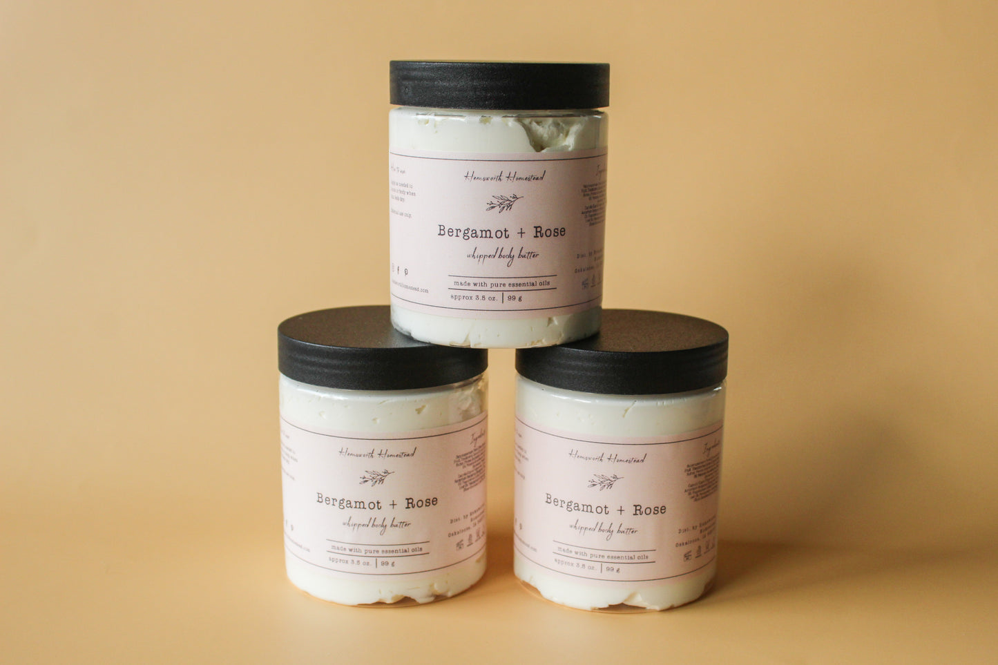 Bergamot + Rose Whipped Body Butter