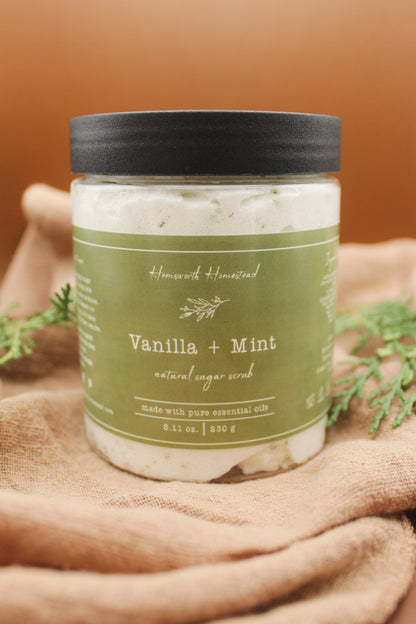 Vanilla + Mint Sugar Scrub