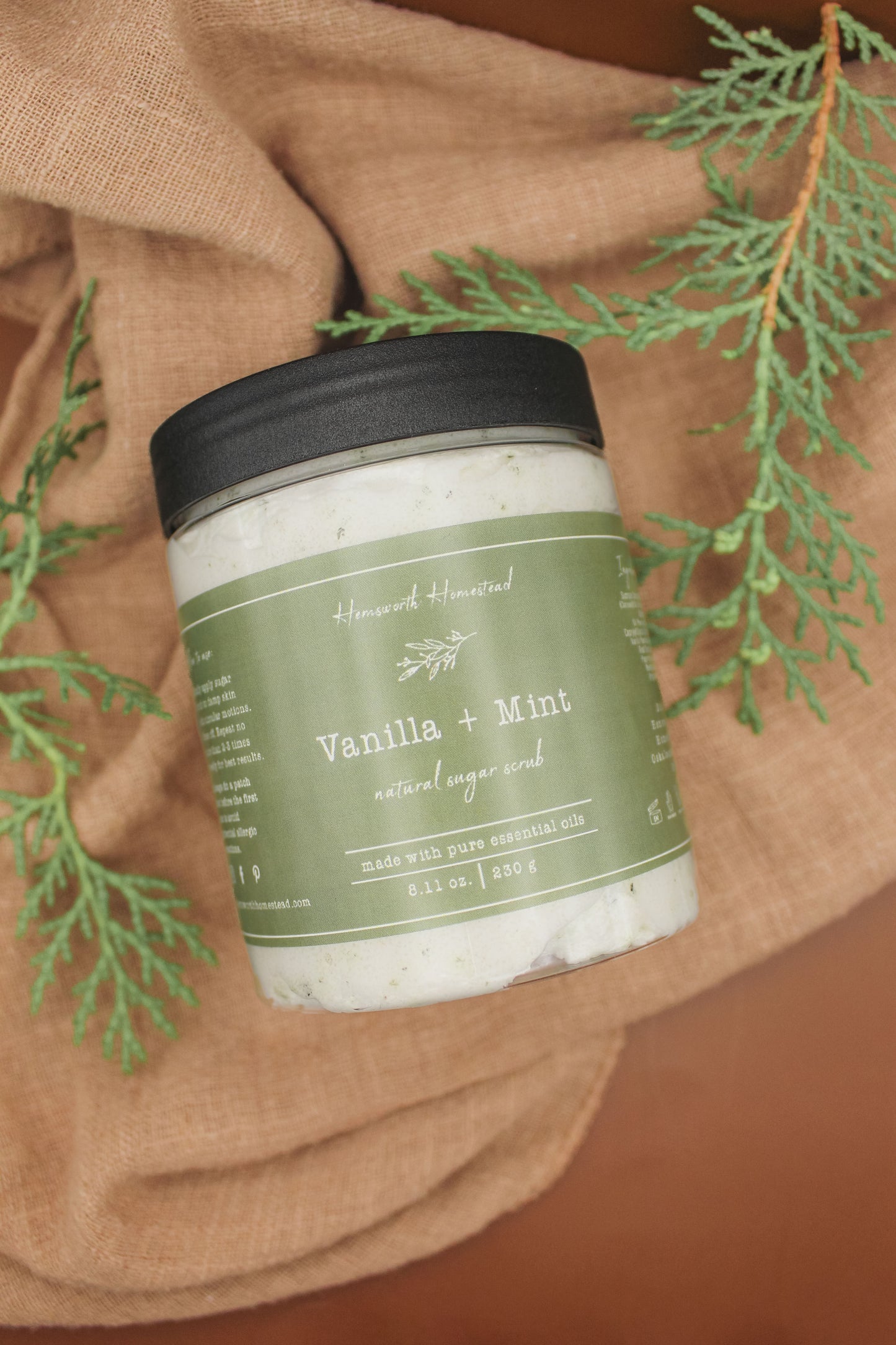 Vanilla + Mint Sugar Scrub