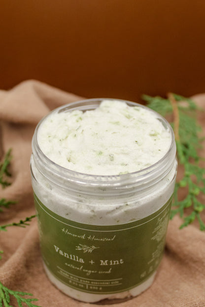 Vanilla + Mint Sugar Scrub