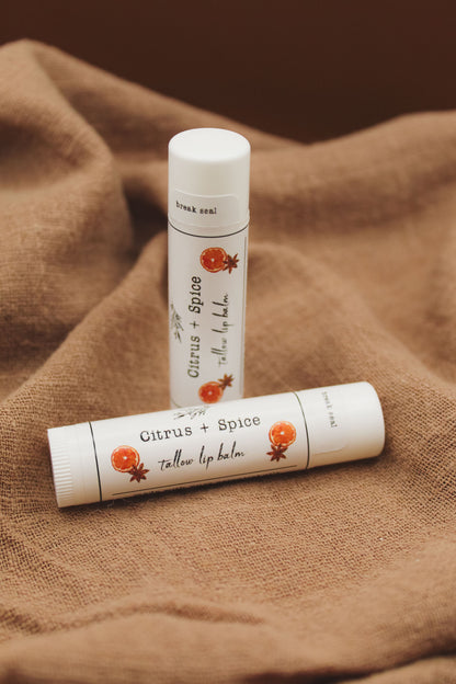 Citrus + Spice Tallow Lip Balm