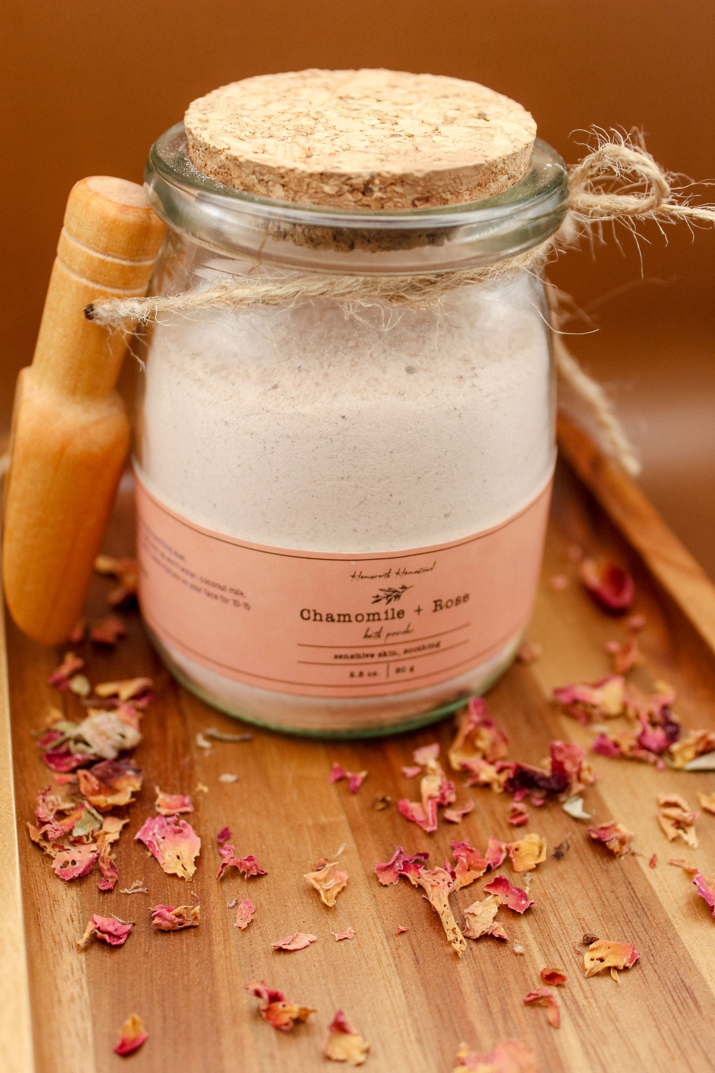 Chamomile + Rose Bath Powder