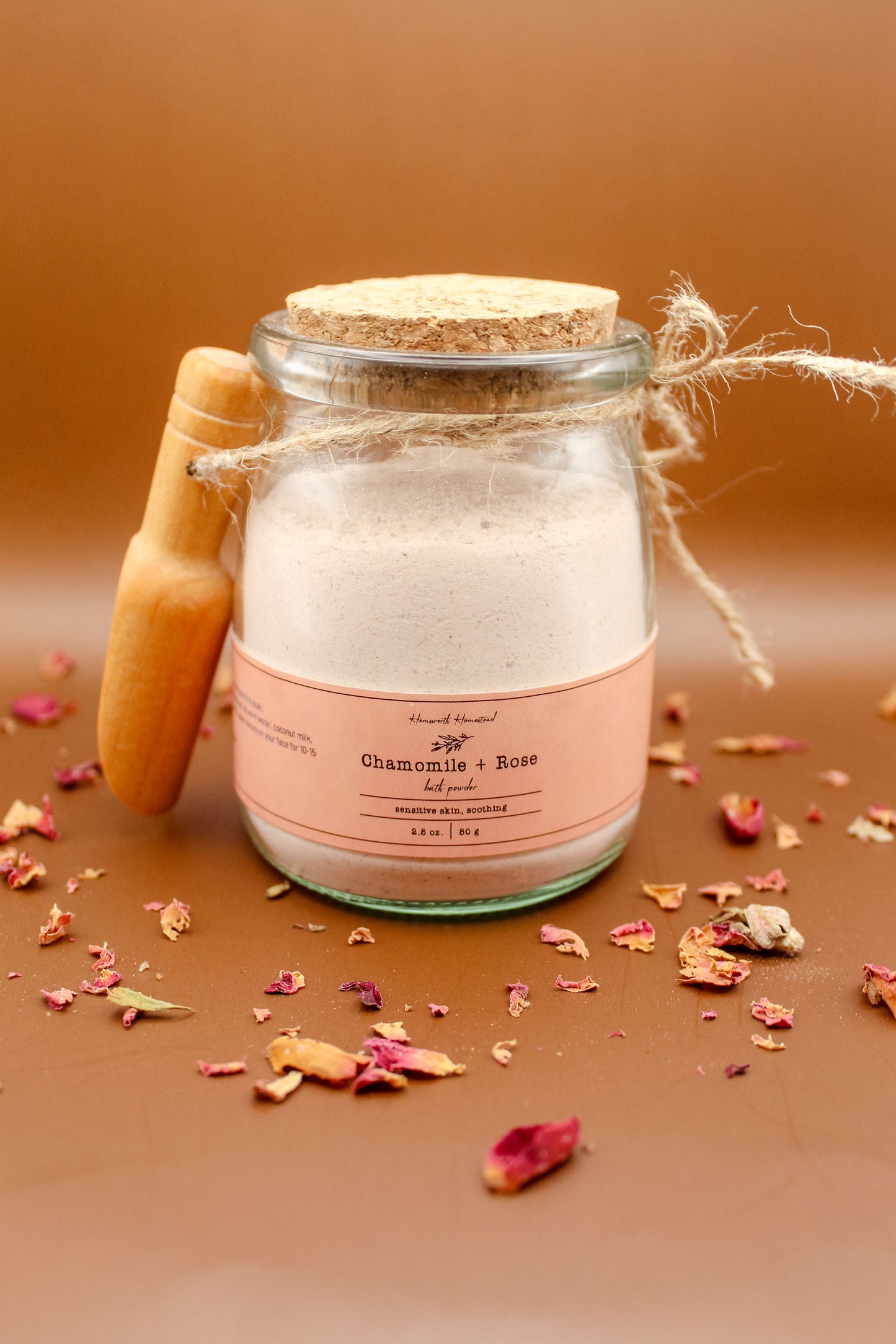 Chamomile + Rose Bath Powder