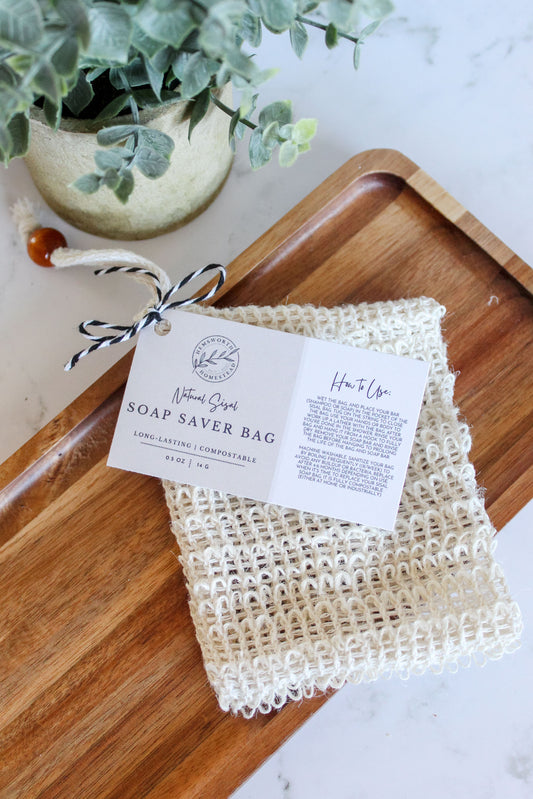 Natural Sisal Soap Saver Bag