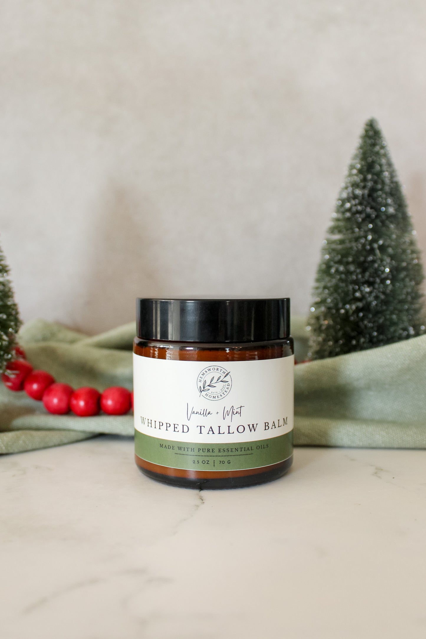 Vanilla + Mint Whipped Tallow Balm