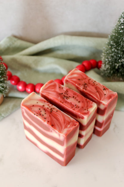 Candy Cane Bar Soap | Seasonal