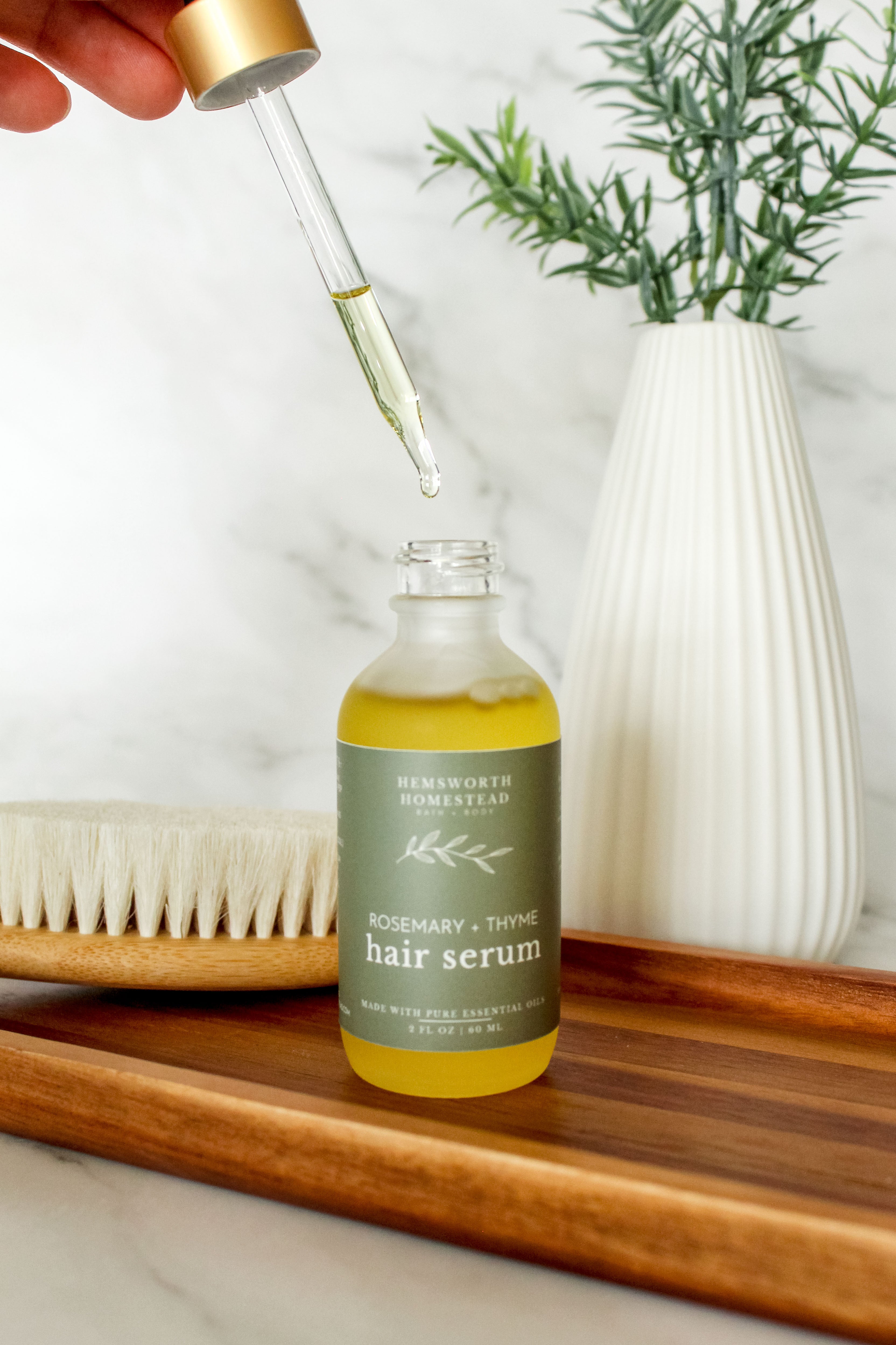 Rosemary + Thyme Hair Serum – Hemsworth Homestead