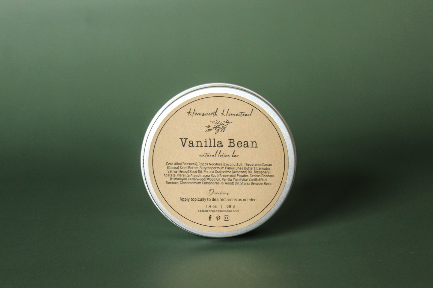 Vanilla Bean Lotion Bar