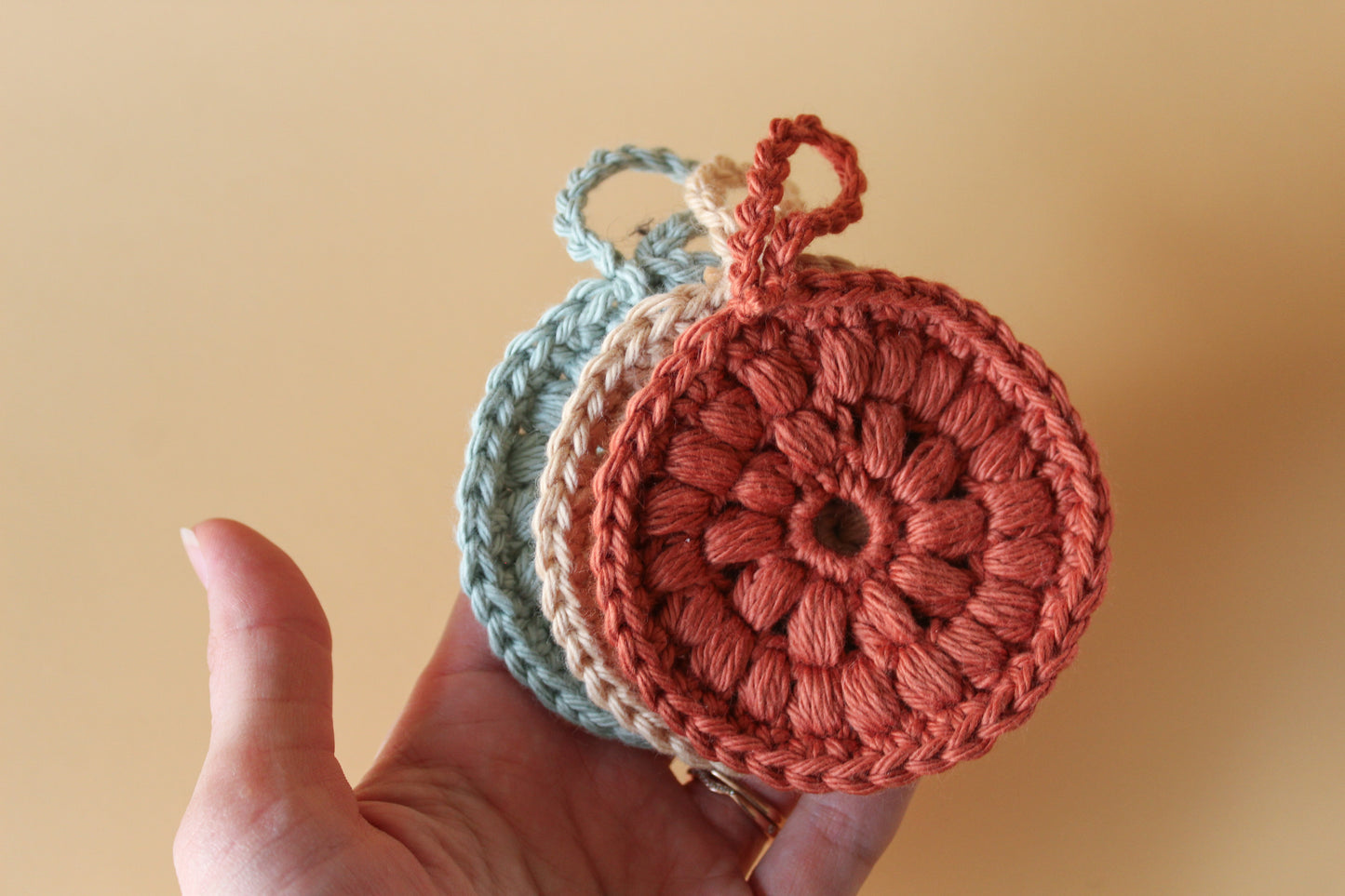 Hand Crocheted Facial Rounds