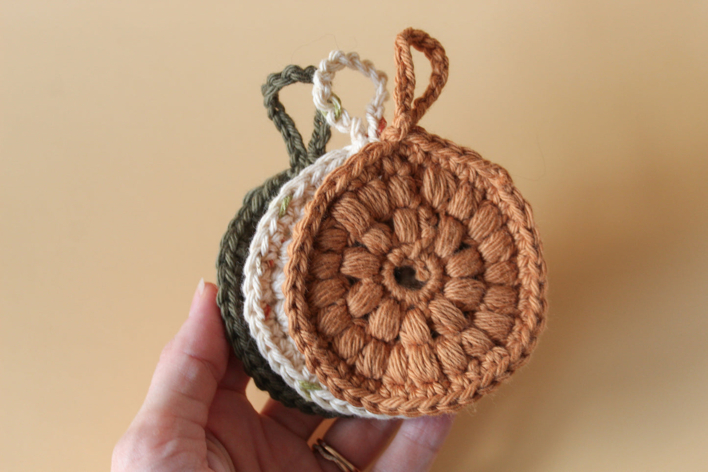 Hand Crocheted Facial Rounds