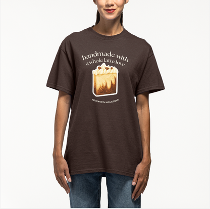 Handmade with a Whole Latte Love Short-Sleeve Tee