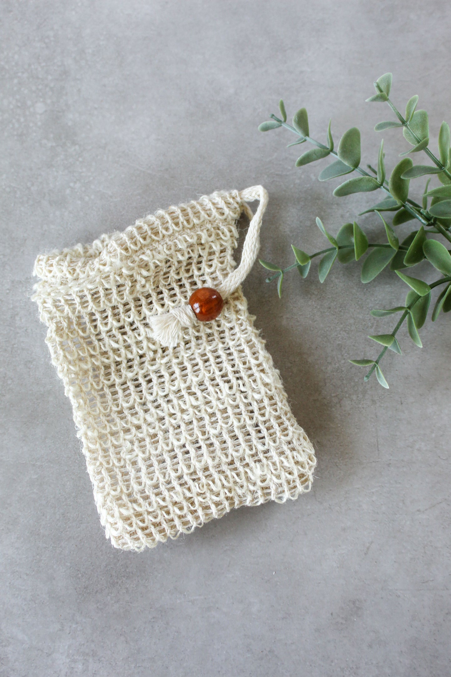 Natural Sisal Soap Saver Bag