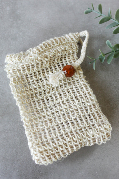 Natural Sisal Soap Saver Bag