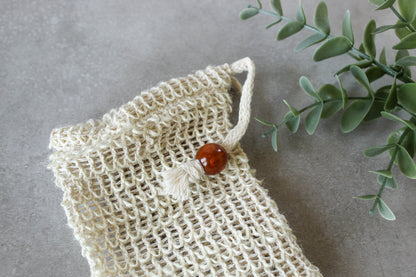 Natural Sisal Soap Saver Bag