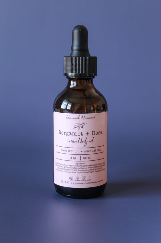 Bergamot + Rose Body Oil