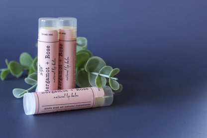 Bergamot + Rose Lip Balm