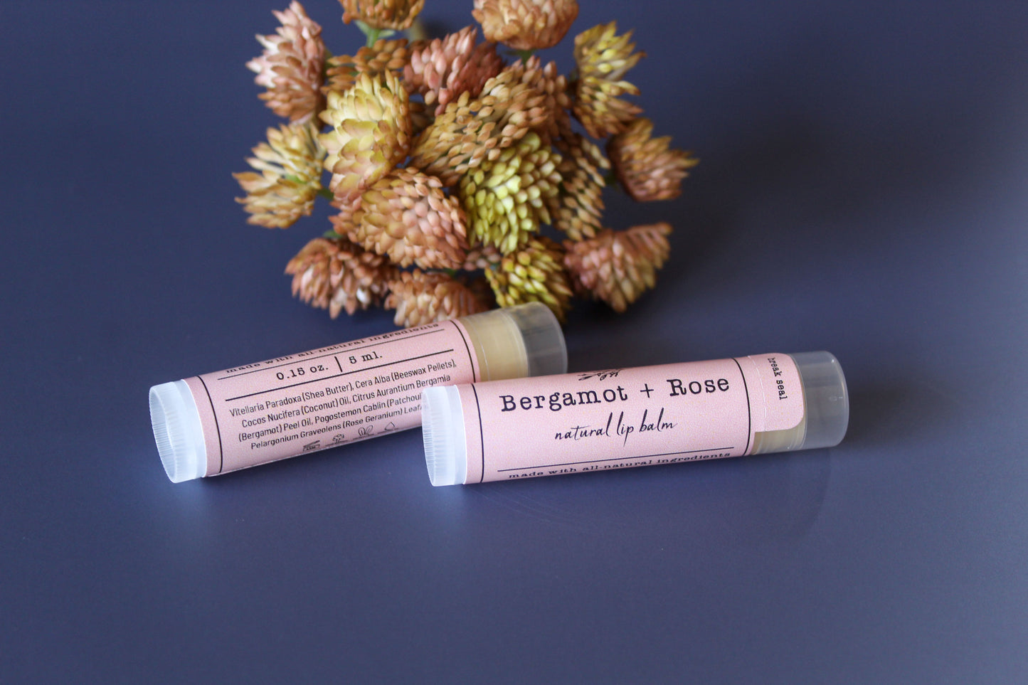 Bergamot + Rose Lip Balm